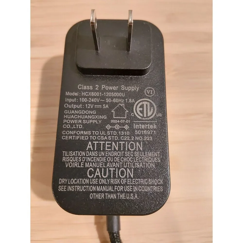 Power adapter cord for Petlibro Polar PLAF109/2-prong Plastic plate first versio